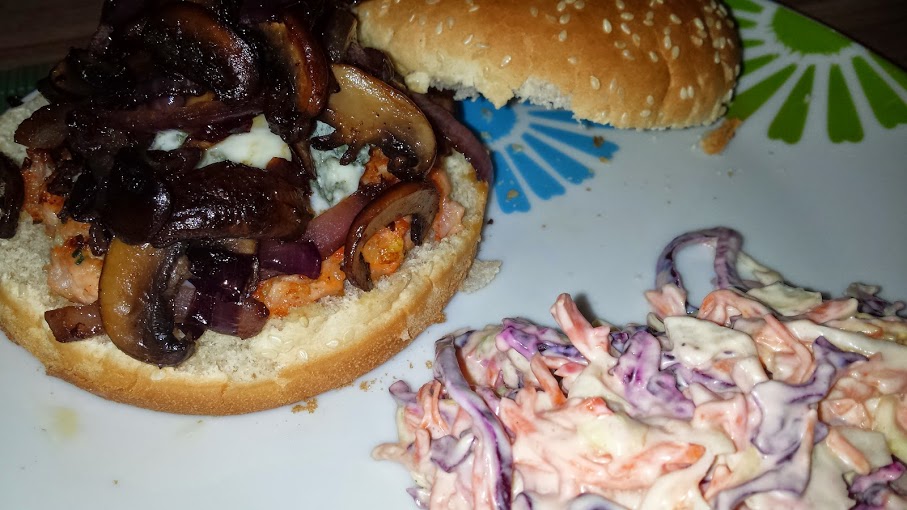 Seafood-Shroom Burger