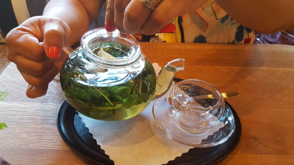 vegan tea mint ginger