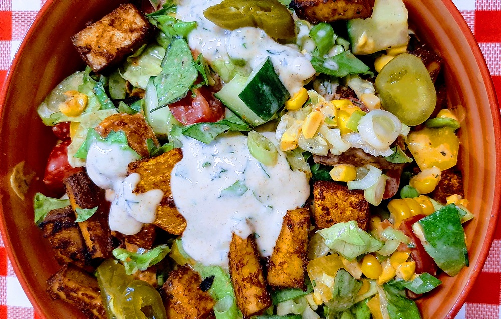 Easy vegan salads and homemade vegan salad dressing