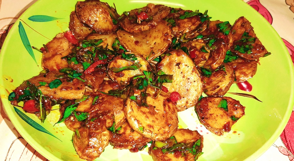 Spicy Asian Style Vegan Potato Salad&nbsp;Recipe