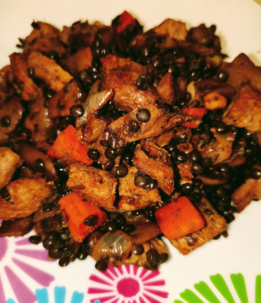 Black Lentils & Carrot Vegan Harvest Bowl
