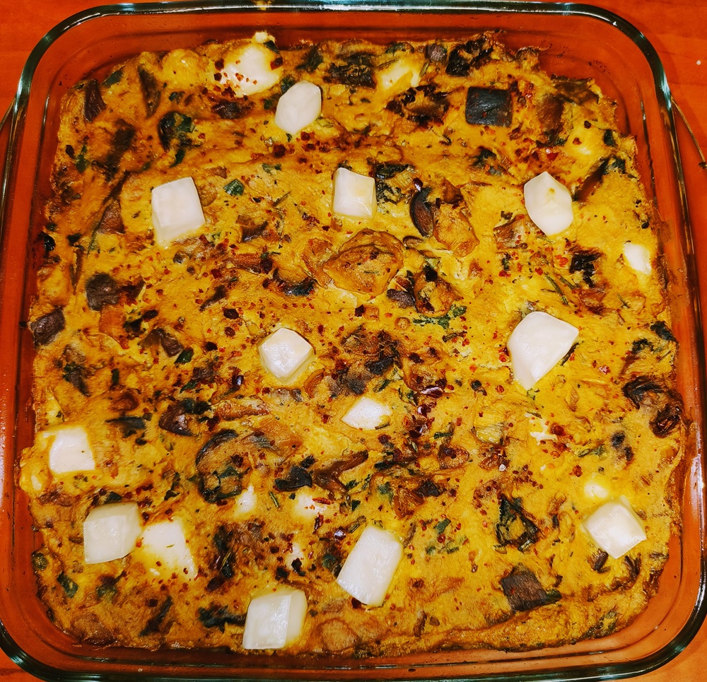 To Quiche or Not To Quiche ~ Tofu, Mushrooms & Vegan Feta